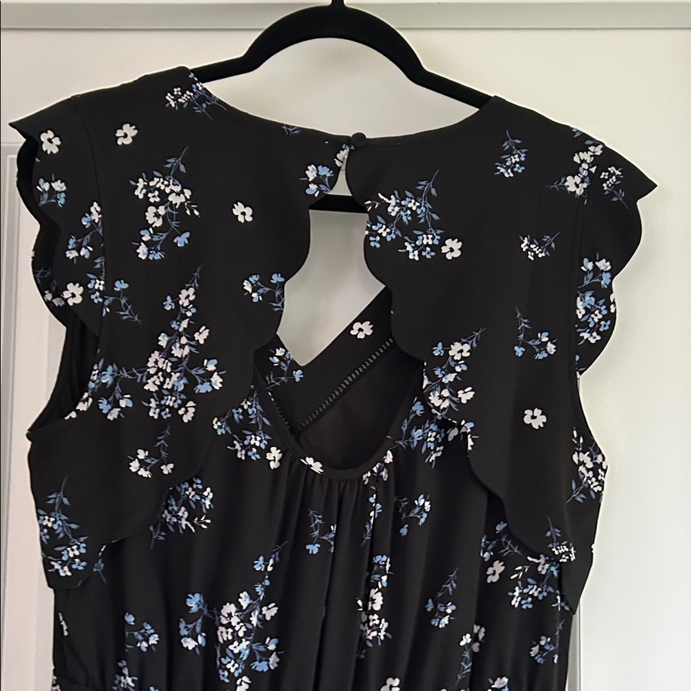 41 Hawthorn Black Floral Mini Dress - Picture 7 of 8